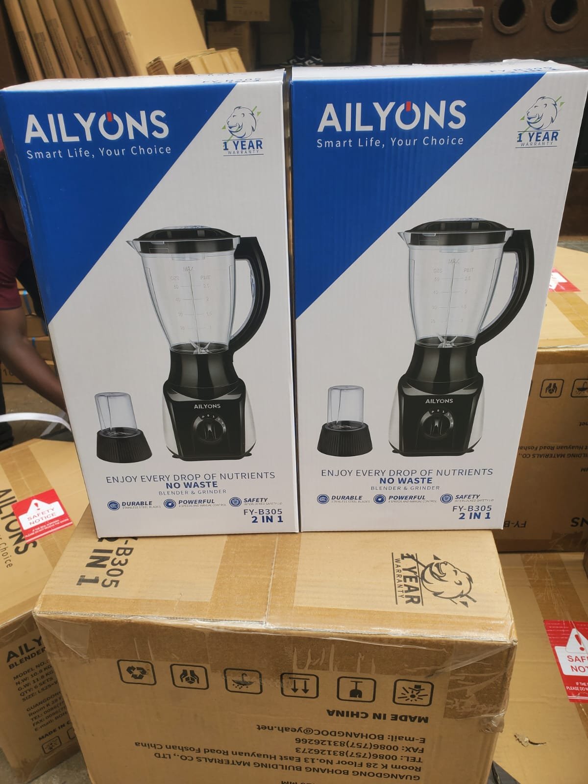 Ailyons 2-in-1 Heavy Blender – Multi-Purpose Kitchen Blender