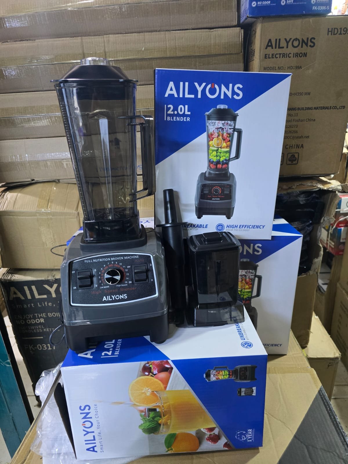 Ailyons 2-in-1 Commercial Blender – Powerful Multi-Purpose Blender