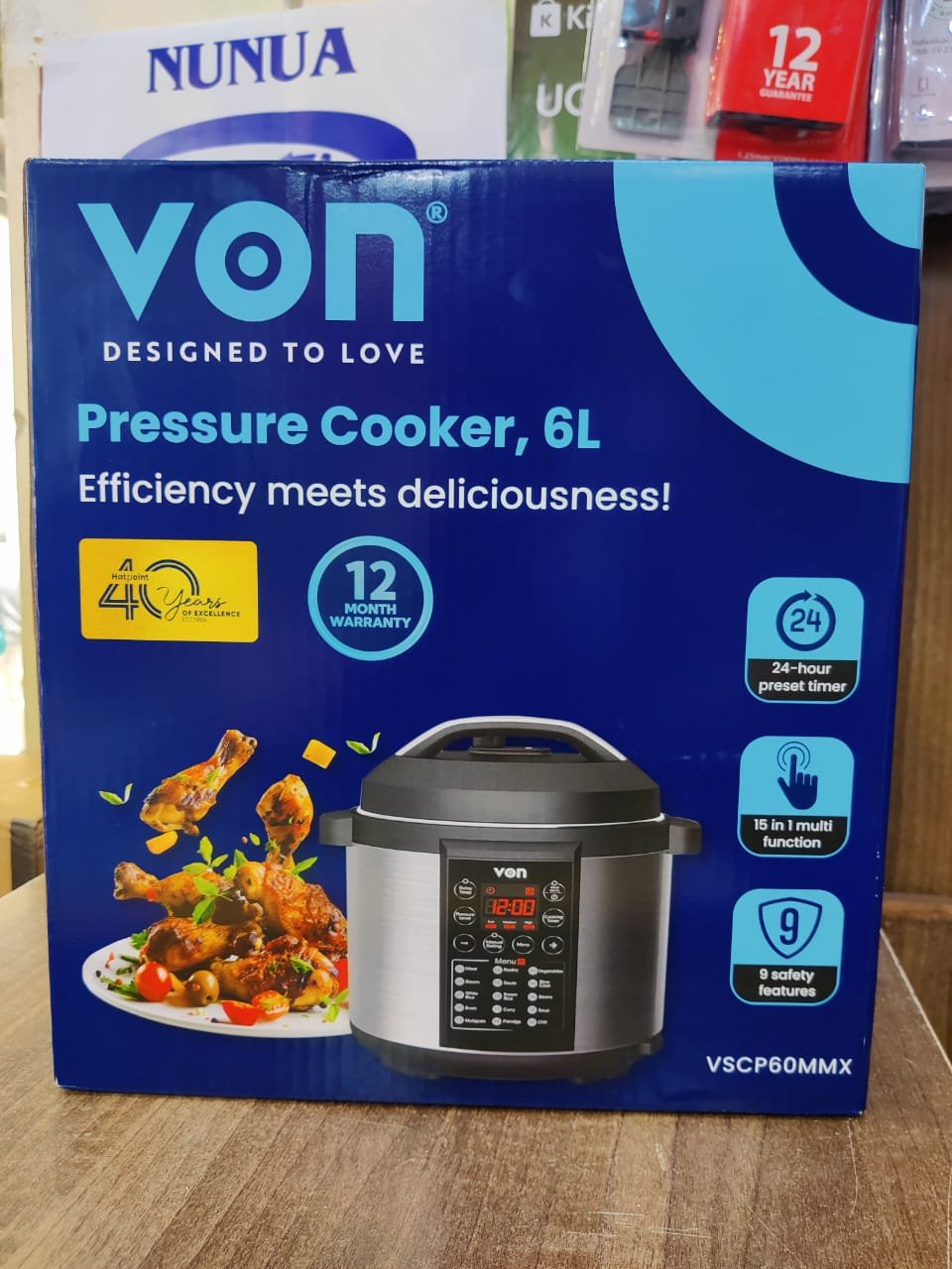 Von Electric Pressure Cooker – 6 L Multi‑Function Fast Cook