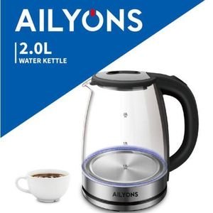 ✨ Ailyons 2L Glass Electric Kettle – Fast Boiling with Stylish LED Design