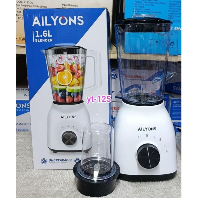 Ailyons YT-125 2-in-1 Blender – 1.6L Capacity, Durable &amp; Versatile (Best Choice!)