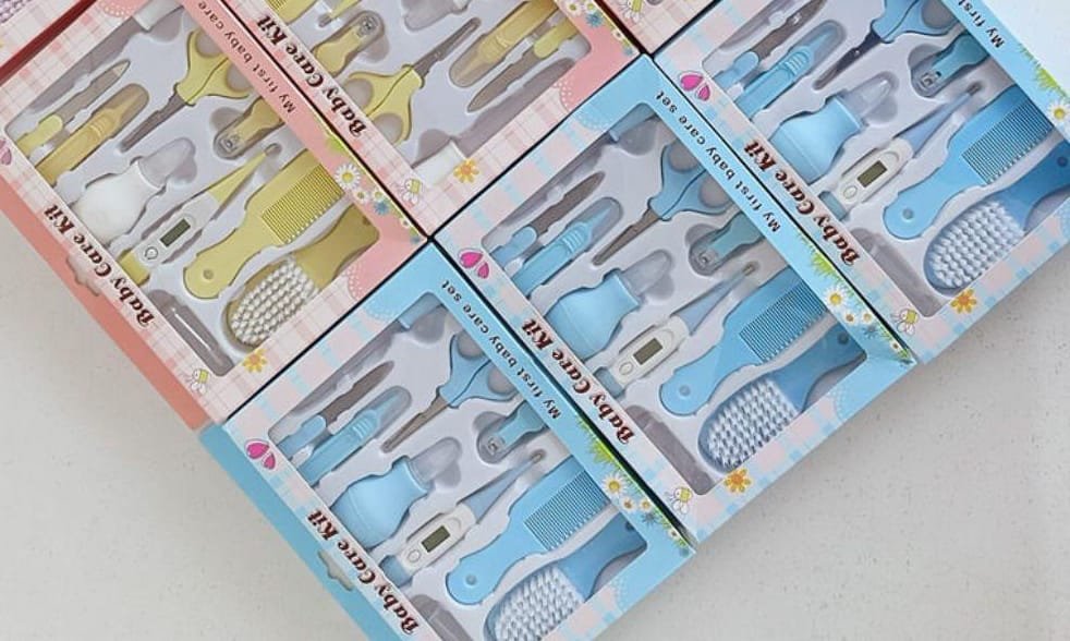 ✨ Baby Care Kit – Complete Grooming Set for Your Little One (Yellow)